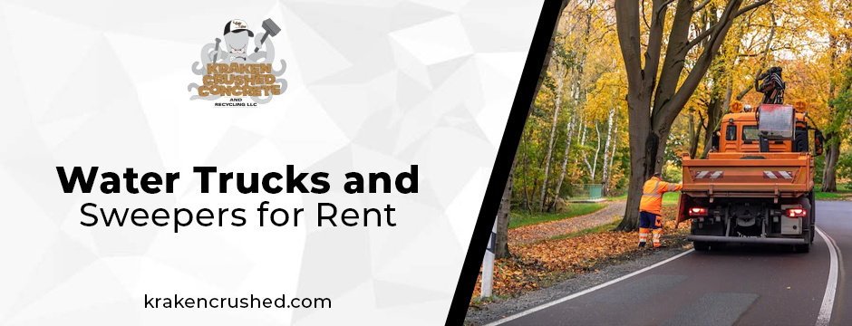 water trucks and sweepers for rent